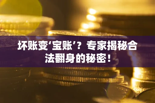 北京坏账变‘宝账’？专家揭秘合法翻身的秘密！